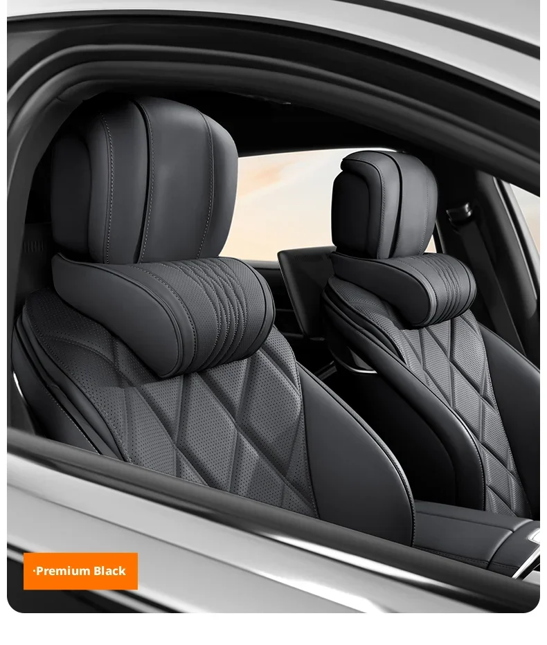 Auto-Kopfstützenkissen 2 Stück Nappaleder für Chery Tiggo 7 Tiggo 8 Tiggo 9 Tiggo 5x Omoda 5 Jaecoo 7 Auto-Innenausstattung Zubehör – Detail 23