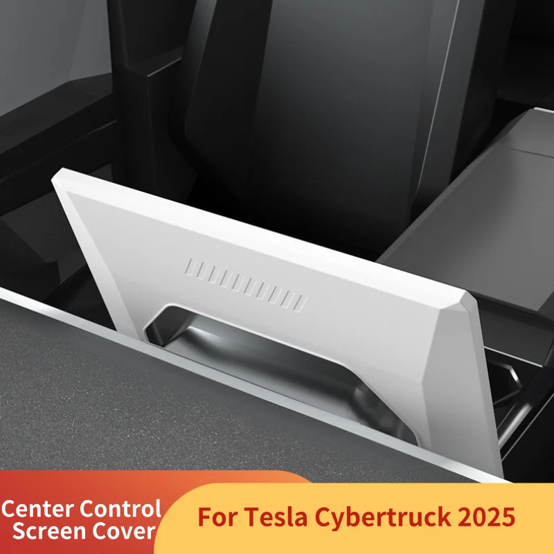 For Tesla Cybertruck 2024-2026+ Center Control Screen Protective Cover Silicone Crash Protection Frame Interior Car Accessories