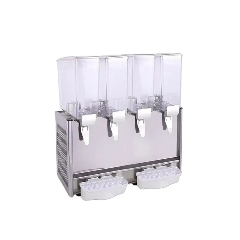 Commerciële Vier Tanks 9Lx4 Fruitpers Mixer Dispenser Bestseller Roestvrijstalen Messen Elektrisch 220V Huishoudelijk Hotelgebruik