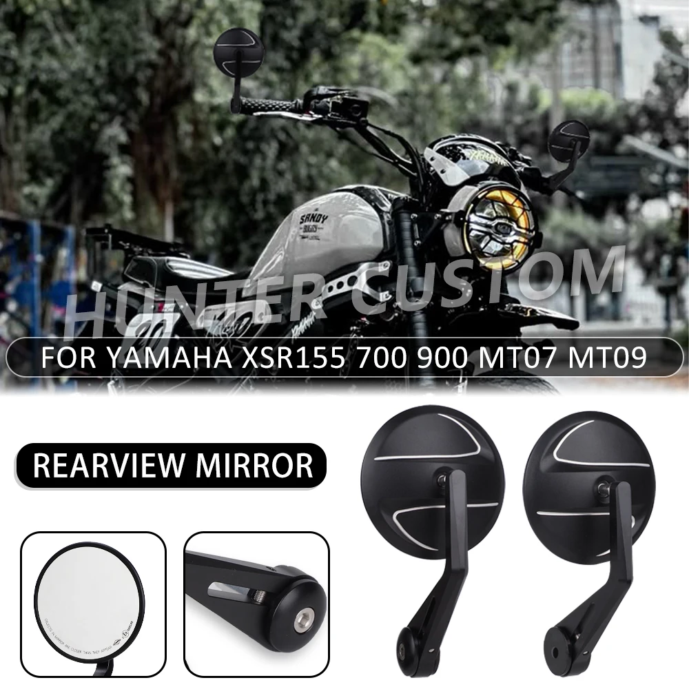 

For YAMAHA XSR155 XSR700 XSR900 MT07 MT09 Motorcycle Handlebar Side Rearview Mirror Wiht M16 Screw,CNC Aluminum Rear View Mirror