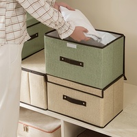 Household Fabric Storage Box Foldable Clothing Storage And Finishing Box Multi-purpose Non-woven Dust-proof Storage Box