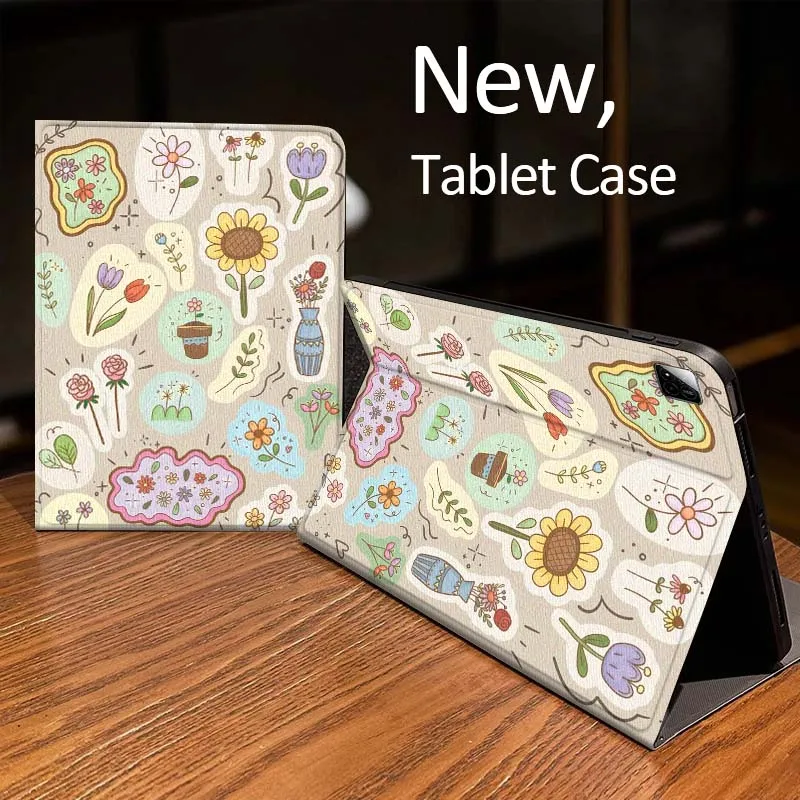 

Colorful Floral Patchwork For Xiaomi Mi Redmi Pad 2 4 5 7S 6S 6 7 8 Plus SE Pro K 2025 inch 8.7 11 Tablet Case