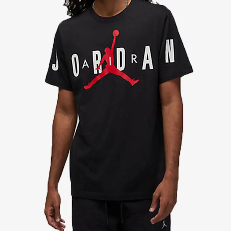 Nike genuine JORDAN men's sports, fitness and leisure round neck short sleeved T-shirt DV1446-010