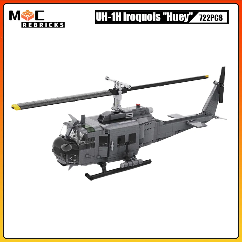 Segunda guerra série eua fantasma ii aeronaves F-4G selvagem doninha lutador bloco de construção UH-1H huey helicóptero moc modelo tijolo brinquedo presente do miúdo