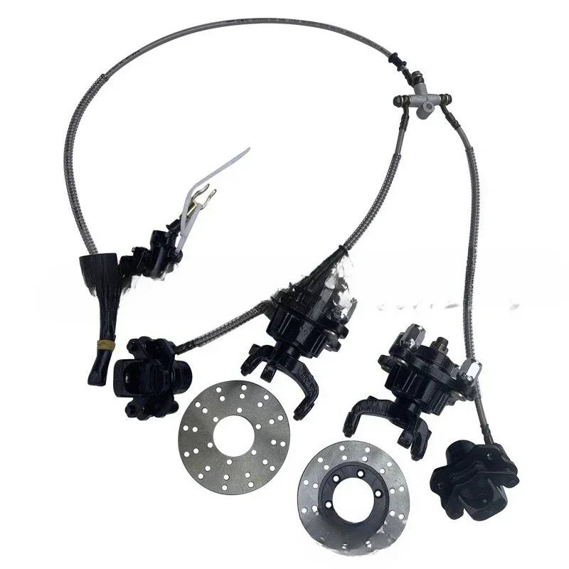 Four-wheel carding motorcycle accessories, Daniel ATV modified front disc brake one support and two foot brake claw flange