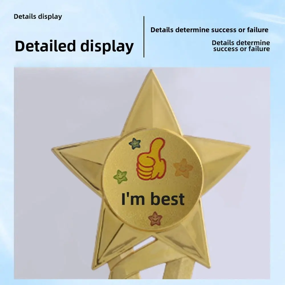 20/24.5/28.5cm Trophy Fidget Plastic Trophy Pentagram Star Bulk Trophies Durable Material Creative Design Party Supplies