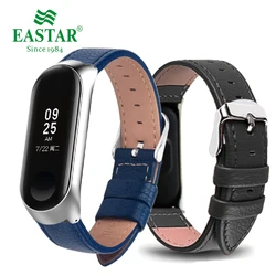 Eastar Colorful Leather Smart Watch Band For Xiaomi Mi Band 3 Smart Band Accessories For Xiaomi Miband 3 Smart Wristband Strap