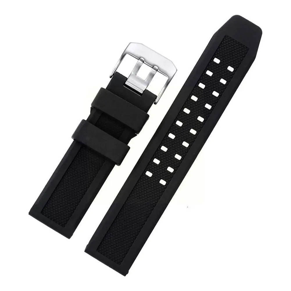 Unisex Soft Silicone Rubber Watch Strap 23mm Military Diving Sports Watch Band Bracelet For Luminox Strap Accessories P8E1