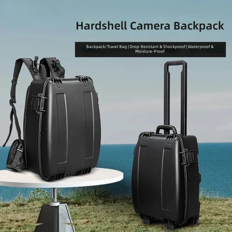 for Double Shoulder Hard Shell Backpack Case Photography Shockproof Drop-proof Moisture-proof Dustproof Outdoor