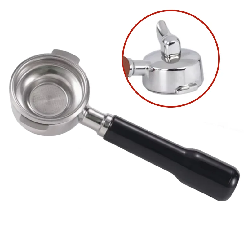E61 Flat Bottom Single Spout 58MM Portafilter with 2Cup Coffee Filter Basket Espresso Coffee Accessories Maker Barista Tools