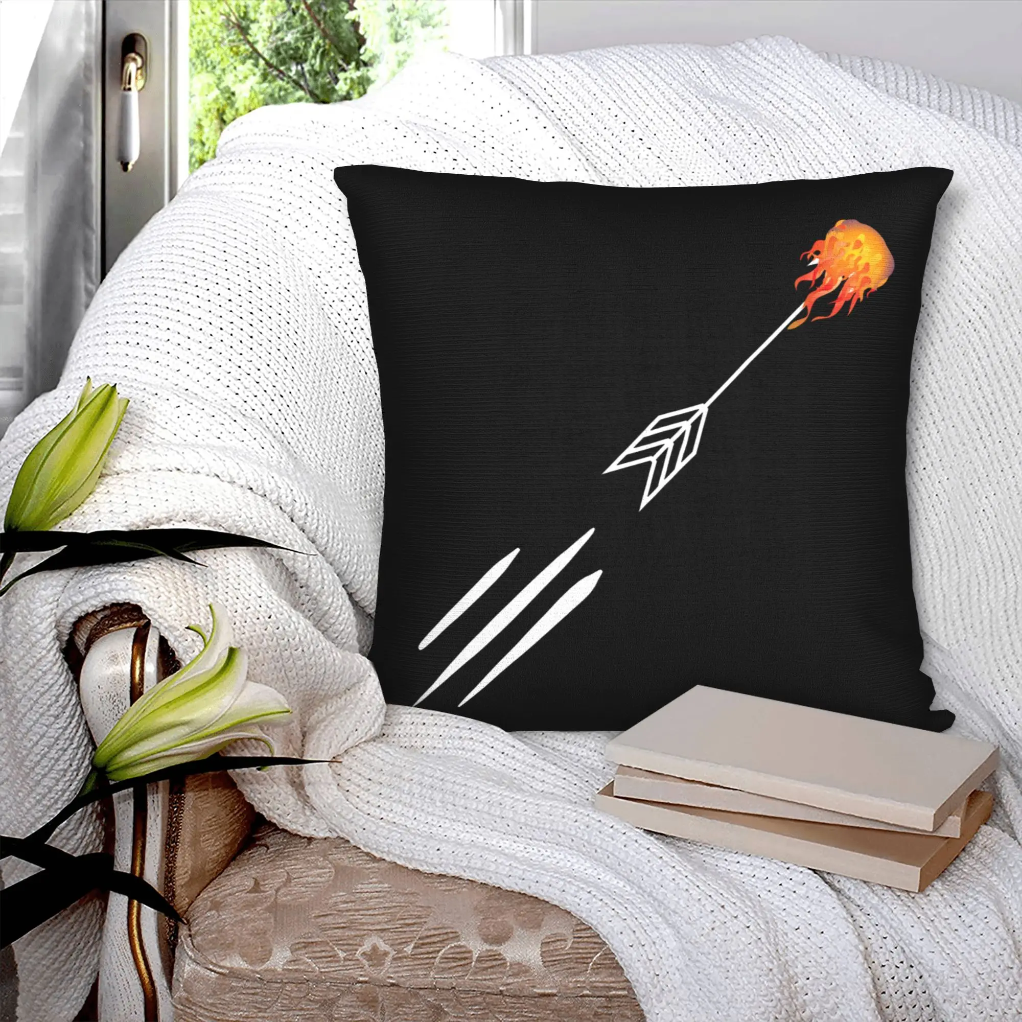 Archery Arrow Gift Pillow Case 45x45cm for Living Room Athlete Sport Modern Cushion Cover Velvet Pillowcase
