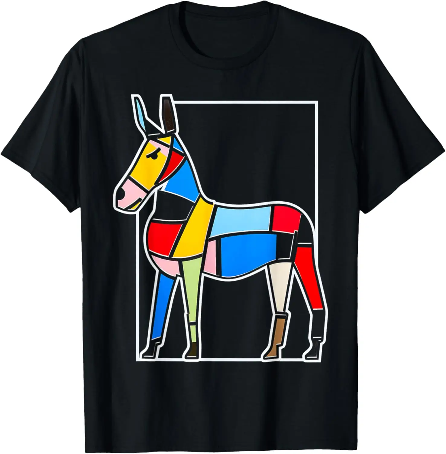T-shirt âne avec illustration graphique animale colorée
