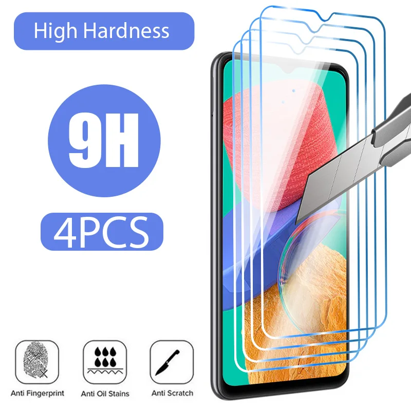 4PCS Tempered Glass For Samsung Galaxy A53 A12 A52 A22 A33 A73 Screen Protector on Samsung A13 A51 A32 A72 A71 S21 FE 5G Glass