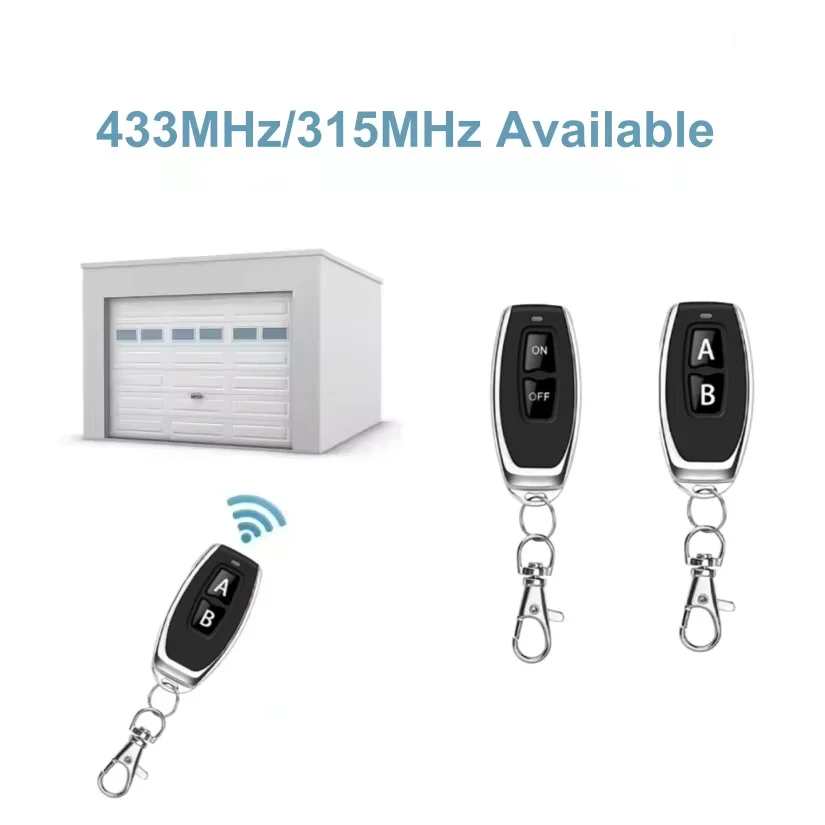

1/2/3/5 Pcs Wireless 433/315MHz RF Remote Control Copy Code 2 Buttons for Garage Door Gate Opener Home Automation Car Alarm