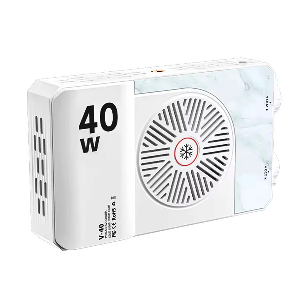 

40 Вт мини-светодиодный светильник 2800K-9000K ручной заполняющий светильник 4400 мАч перезаряжаемая портативная световая панель для фотостудии съемки