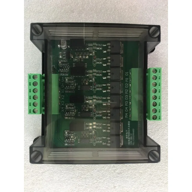 4 High-speed PWM Pulse Signal Isolation Power Amplification Drive Module Single-chip Microcomputer /PLC Control 200V
