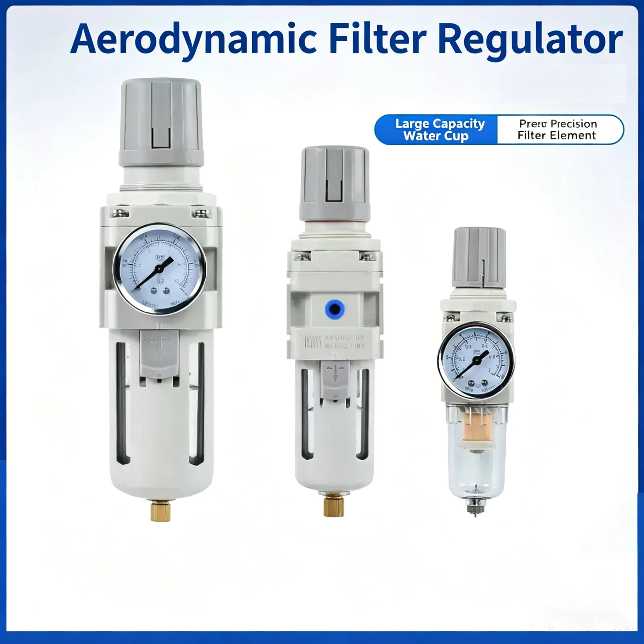 AW2000-02 AW3000-03 AW4000-04 Compressor Air Filter Controller Oil Seperator Filters Pneumatic Air Pressure Regulator