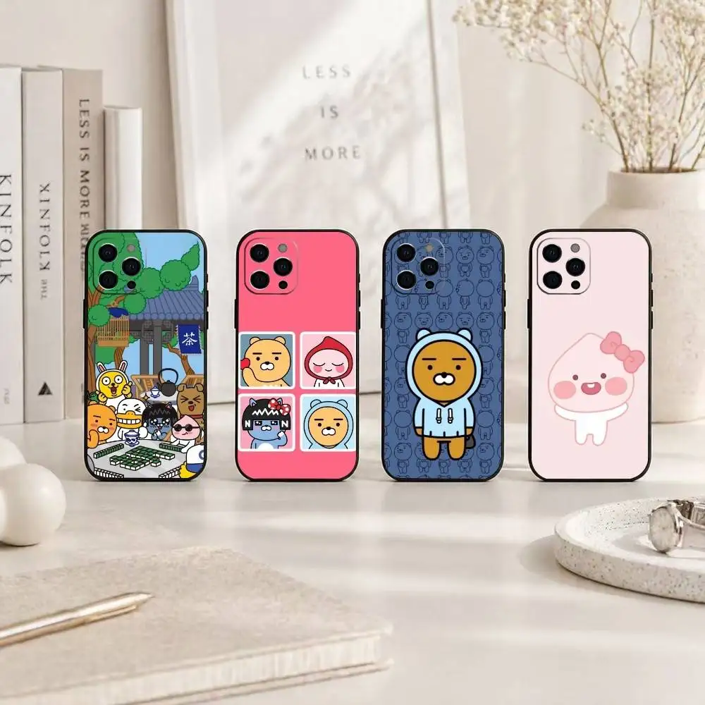 Cute Cartoon K-Kakao Friends Phone Case Silicone Soft For IPhone 17 16 15 14 13 12 11 X XR Plus Pro Max Plus