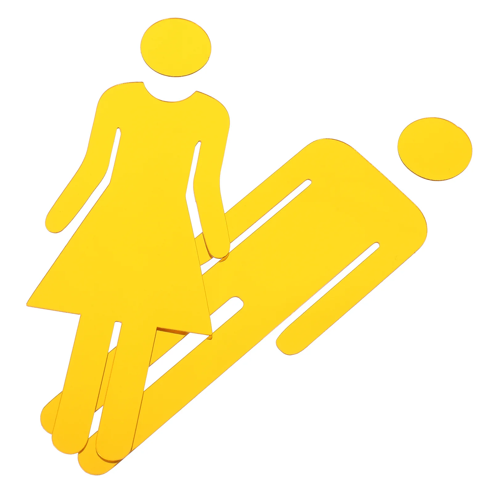 

2Pcs Washroom Sign Plate Acrylic Toilet Sign Perfect Size for Bathroom Bathroom Door Signs Toilet Identification Plate