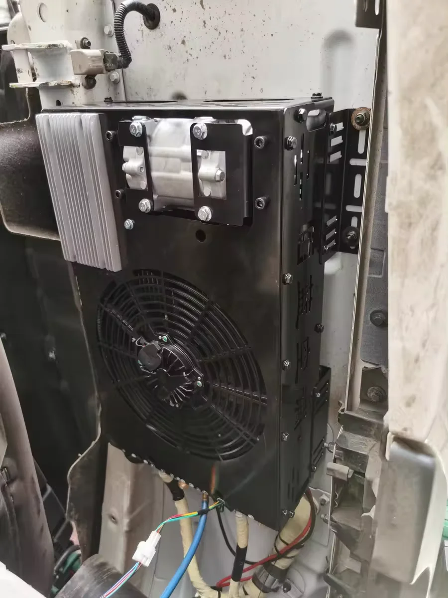 المصنع مباشرة شاحنة كهربائية التدفئة والتبريد مكيف هواء السيارة RV شاحنة وقوف السيارات مكيف الهواء #4
