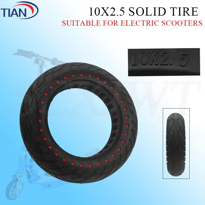 

10 Inch Solid Honeycomb Tire for Ninebot Max G30 G30D Electric Scooter Explosion-Proof Tubeless Tyres Off-Road Vacuum Tyre
