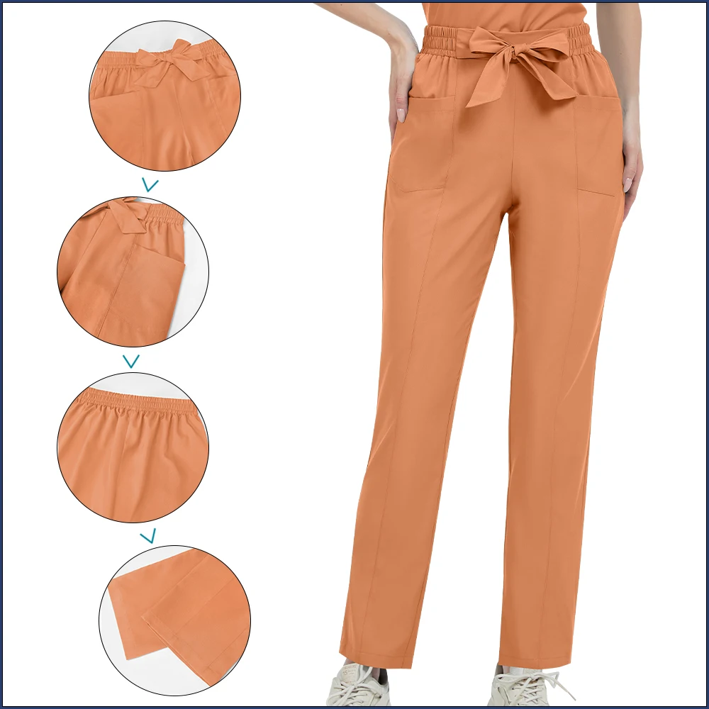 Combinaison de travail de beauté multicolore de haute qualité, uniformes d'infirmière médicale, uniforme chirurgical d'hôpital, ensemble de gommages de soins infirmiers, accessoires pour femmes