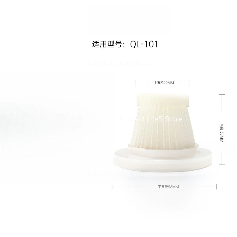 2 peças aplicam-se ao aspirador de pó de carro HIPA, carregamento sem fio de dupla finalidade doméstico de alta potência para elemento de filtro de aço inoxidável 304