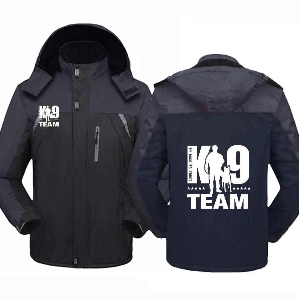 

TRAINER K9 Team K9 Unit Malinois 2024, новая модная мужская водонепроницаемая куртка, утепленные толстовки на молнии, теплая ветровка высокого качества, топ