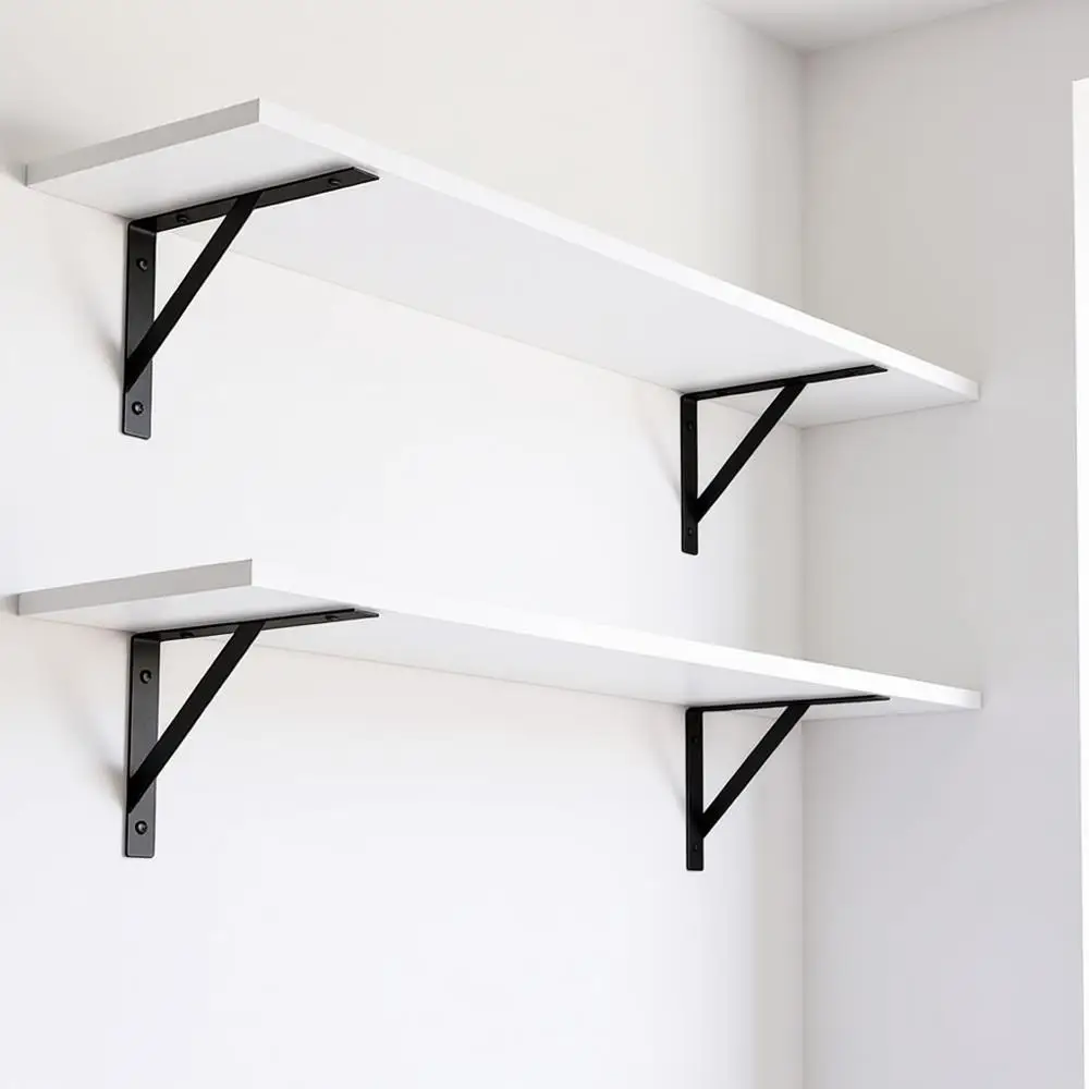 

Длинные настенные полки, 31,5 x 7,9 x 6,1 дюймов, набор из 2 белых плавающих полок, простые в установке, большие полки для хранения для гостиной.