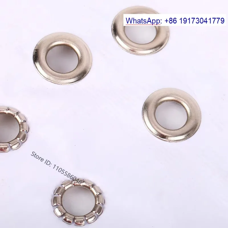 1 Bag Stainless steel 5.5mm/6mm/8mm/10mm/12mm eyelets, used for punching holes in tarpaulins/tents/banners/labels/fabrics