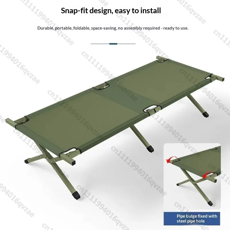 Single Portable Folding Bed Oxford Cloth 190x64x42cm