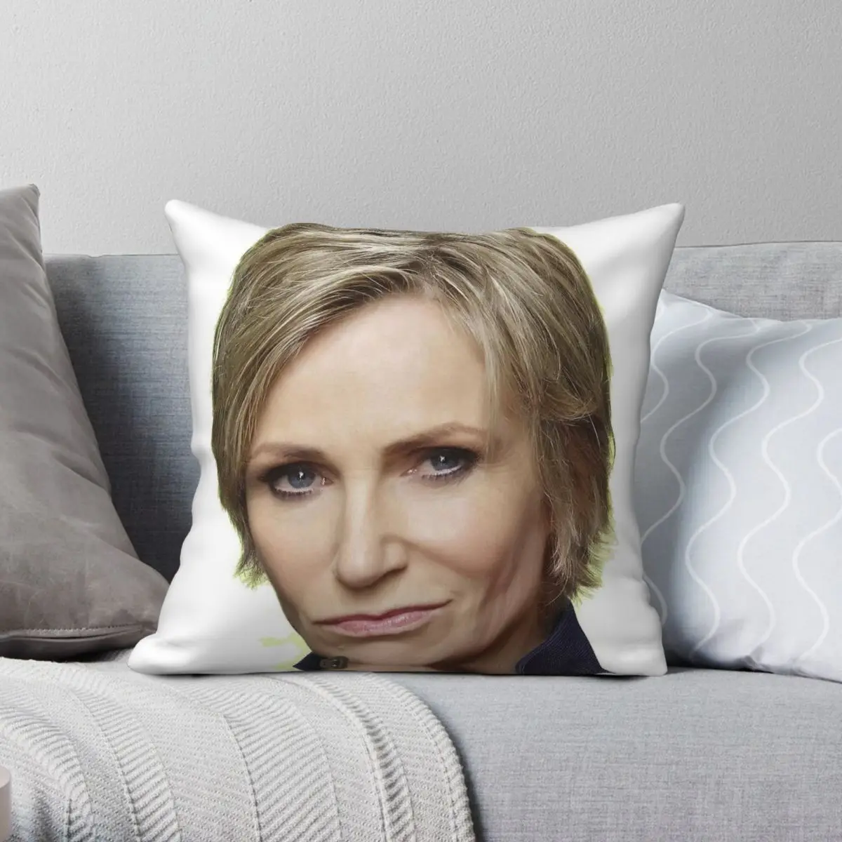 Glee Sue Sylvester Jane Lynch Pillowcase Polyester Linen Velvet Creative Decorative Throw Pillow Case Car Cushion Cover 45x45