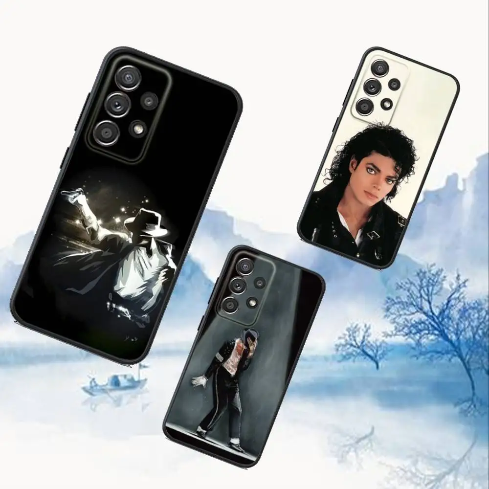 

M-Michael M- Jackson Phone Case For Samsung S25,S24,S21,S22,S23,S30,Ultra,S20,Plus,Fe,Lite,Note,10,9,5G Black Cover