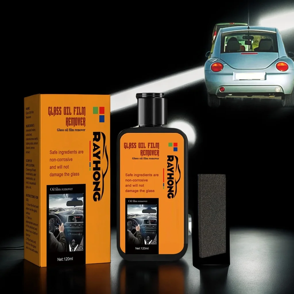 

Motorcycle & Car Glass Oil Film Remover – Polishing Compound for Windshield & Windows (Auto Glass Detailing Cleaner)