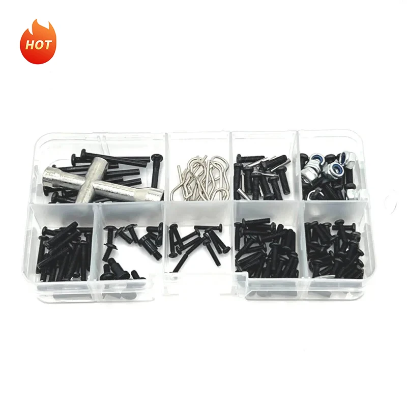 For SCY 16101 16102 16103 16104 16106 16201 JJRC Q130 Model toy Parts Accessories RC Car Tools and Metal screws Nut box kit