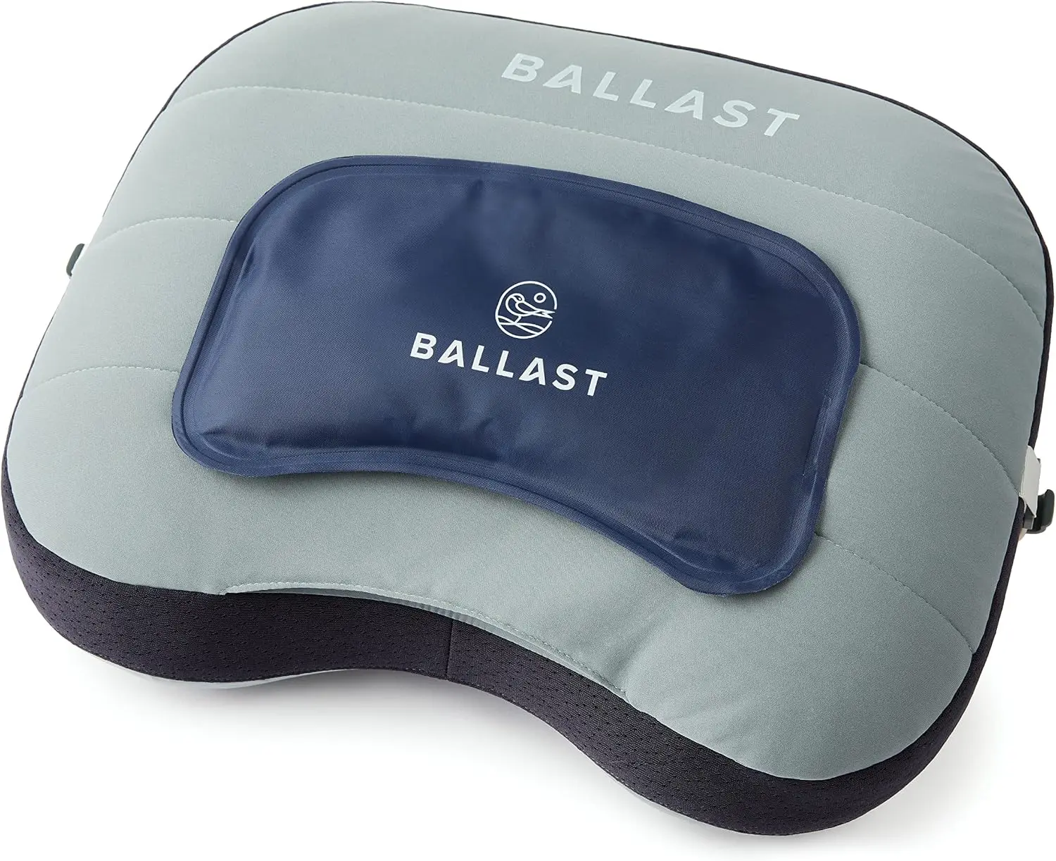 Inflatable Beach Pillow with Cooling Gel Pack (2-Pack) - Windproof & Portable