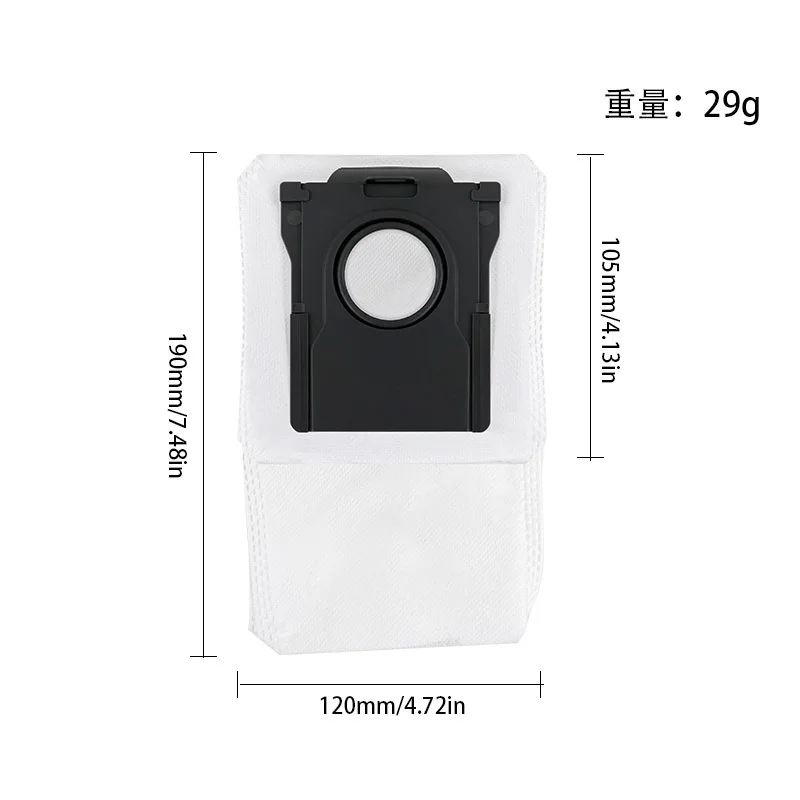 Main Brush Side Brush Filter Cloth As Shown Plastic+Cloth For Dreame X30 Series S30 Series S10 Robotic Arm Series Robot Vacuums