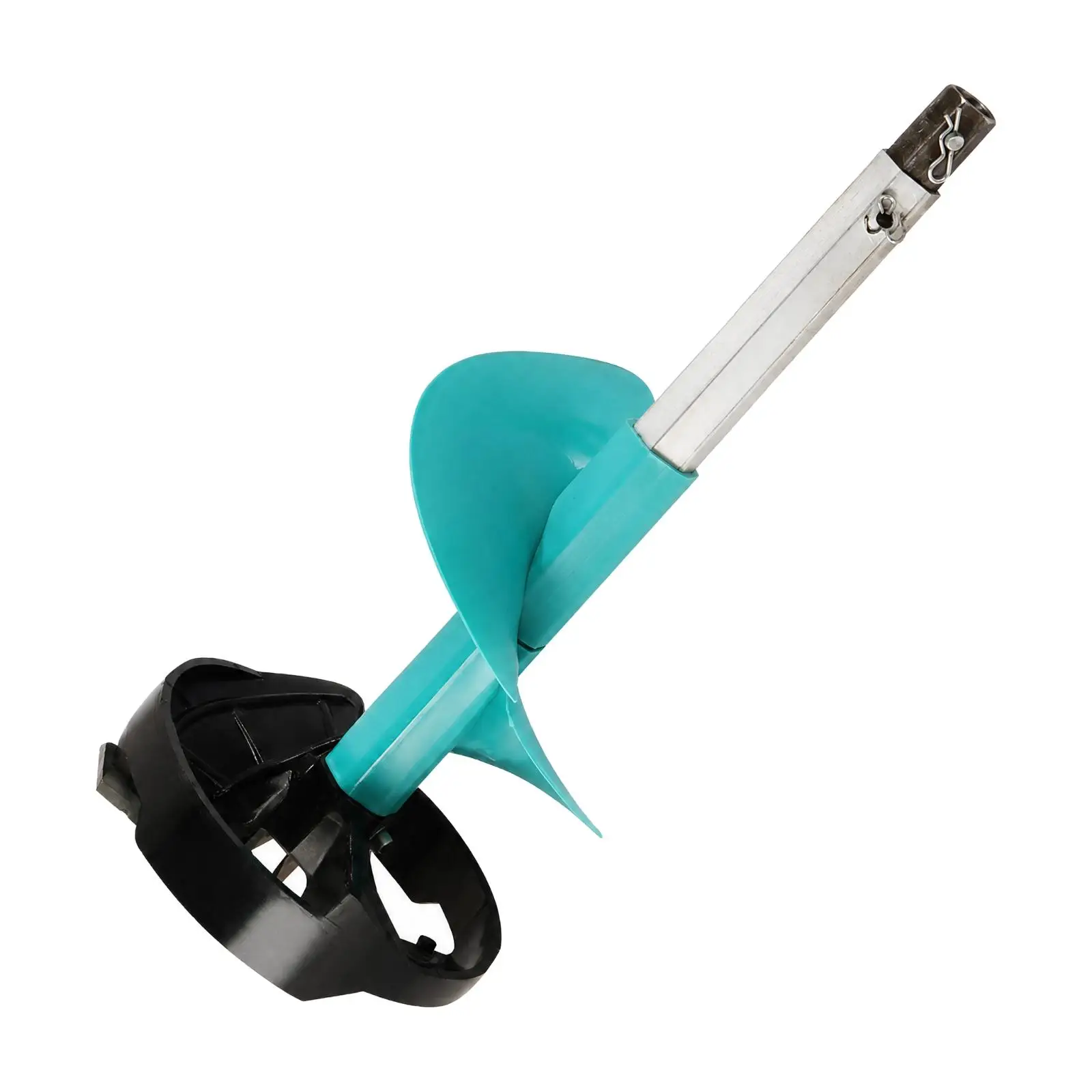 Ice Auger Drill Bit Attachment for Power Drill Ice Fishing Hole Maker with Metal Shaft Safety Guard for Frozen Pond