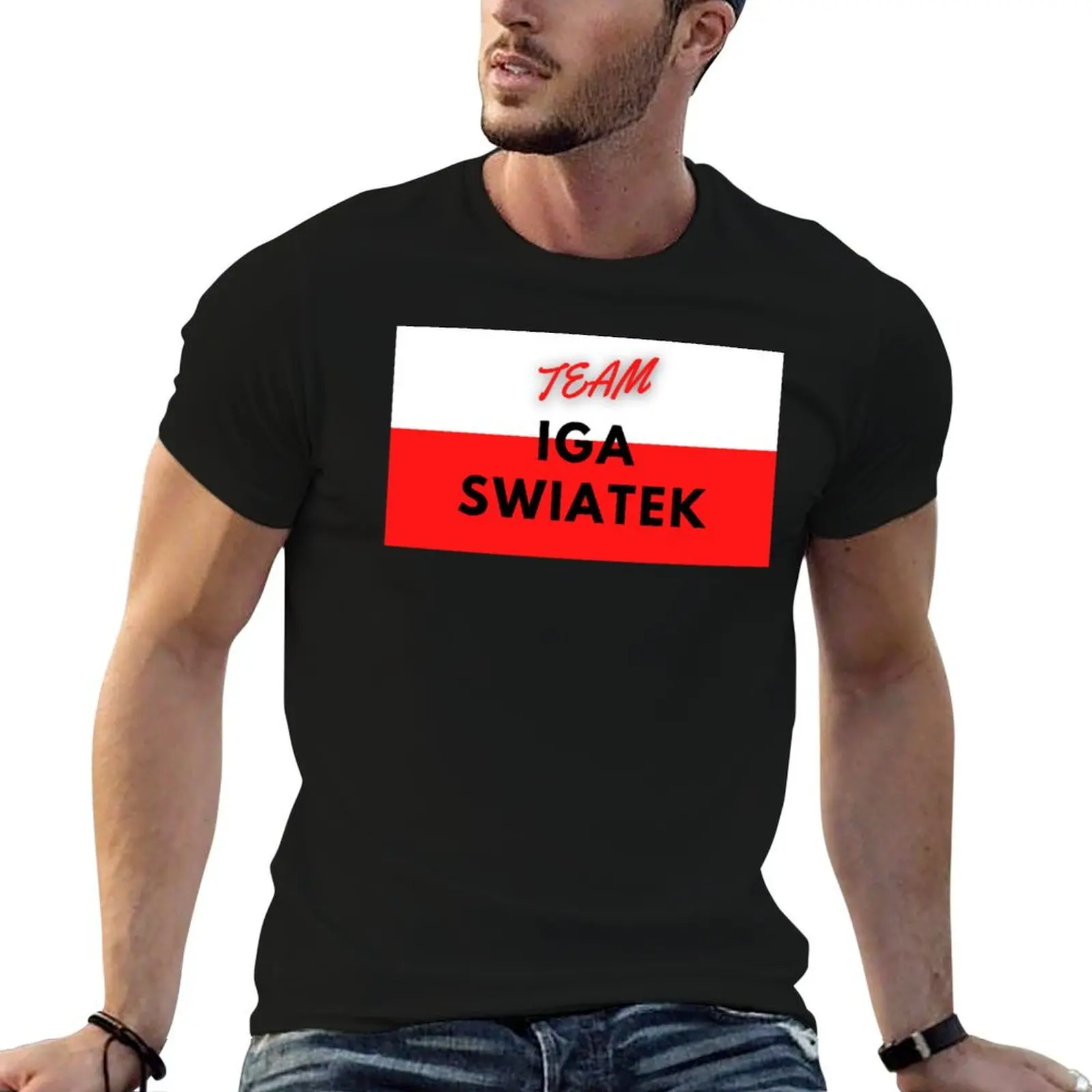 

Team Iga Swiatek T-Shirt t shirts for man graphic funny man t shirt luxury T-Shirt