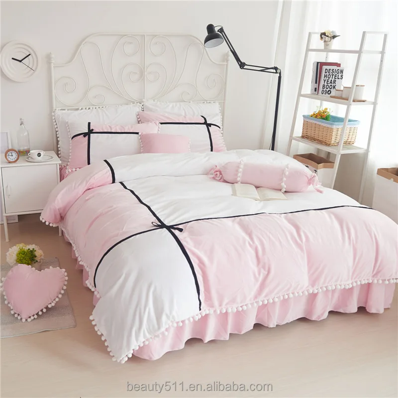 

Hot Sale Lace Bedding Set King Bed Quilt Bedding Set Microfiber Set crx2a