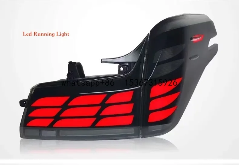 MRD Led Rear Lamp Fit for Toyota Alphard Vellfire 2015-2023 Led Tail Lamp Tail Light Red and Clear Housing