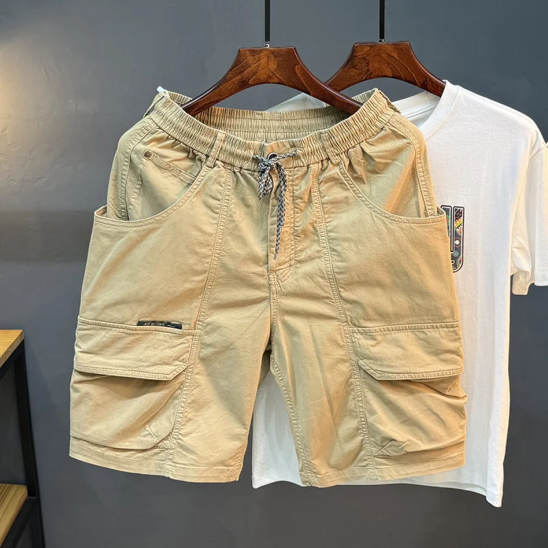 Ретро потертые шорты для спецодежды для мужчин, занятий спортом на открытом воздухе, пешим туризмом, износостойкие, универсальные и эластичные спортивные брюки