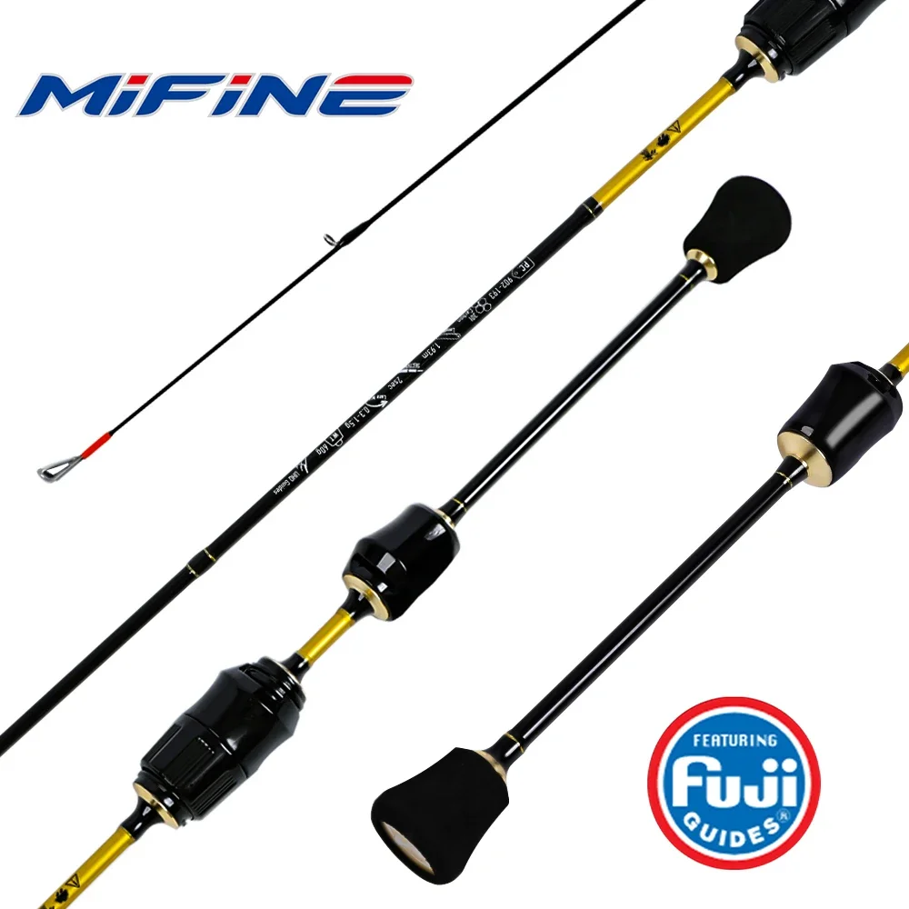 Mifine MOTRAL DRAW XUL Ultralight Spinning Fishing Rod 30T Carbon Fiber  Fuji Rings Lure 0.3-1.5G Solid Tips For Trout Fishing