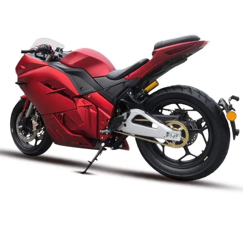 Wide Tire Central Motor Motorcycle 4000 Watt High Speed Driving Adult Electric Motorcycle