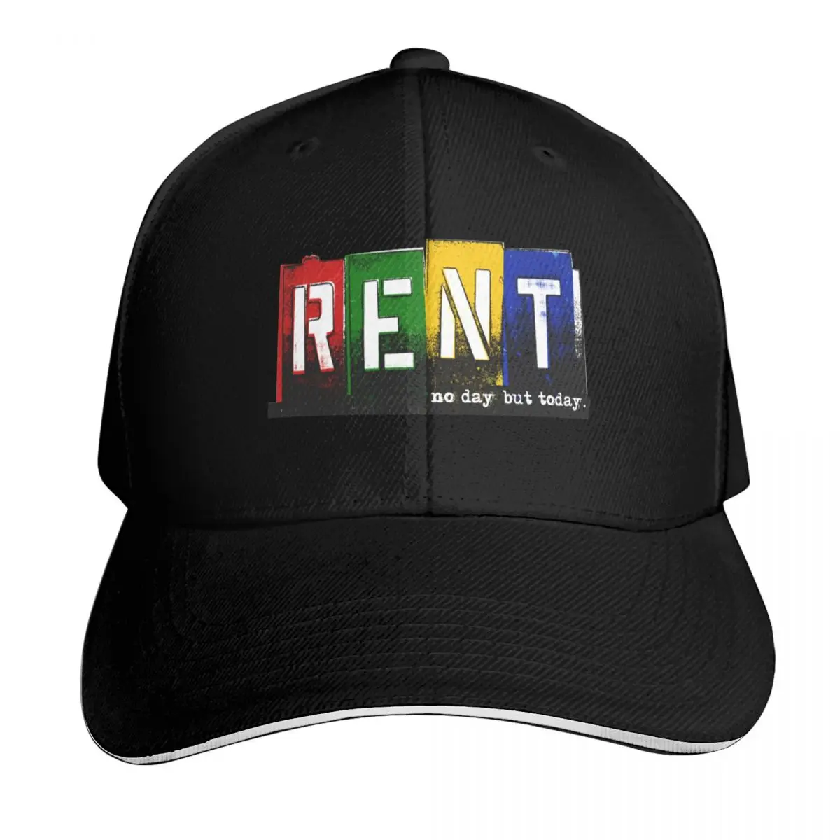 RENT no day but today Baseball Cap Streetwear Hip Hop Trendy Vintage Retro Embroidered Lightweight Packable