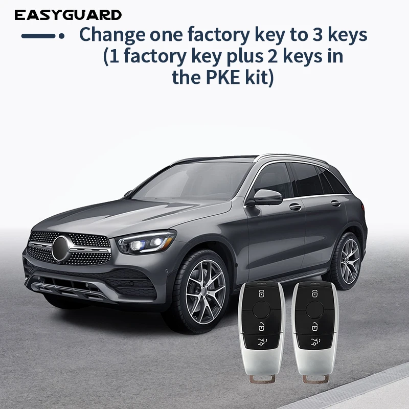 EASYGUARD Smart Key PKE passive keyless entry fit for Benz FBS4 2014+ cars with factory OEM push start button