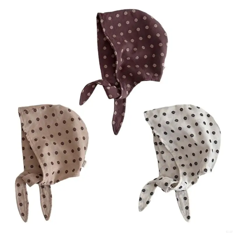 

W3JF Dotted Pattern Baby Hat Comfortable Baby Turban Hat Soft for Newborns & Toddlers