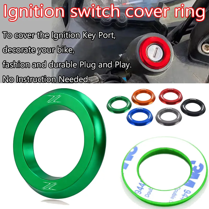 For Z 125/250/300/400/650/750/800/900/1000 750R/S Case Ignition Switch Keys Cover Protection Parts Z 1000R 1000SX 900RS