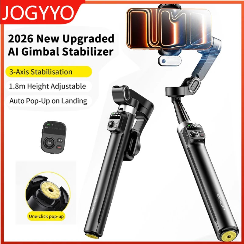 

AOCHUAN 3-Axis Gimbal Stabilizer Smart V3 Built-in Extension Rod Detachable Remote with AI Tracking Fill Light For Vlog shooting