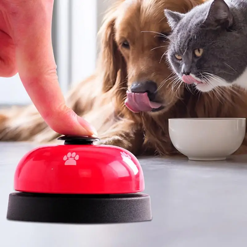 Dog Training Bell Dog Puppy Pet Potty Training Bells Call Bell Dog Cat Door Bell Tell Bell with Non-Skid Base Restaurant School